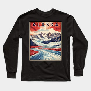 Alaska United States of America Tourism Vintage Poster Long Sleeve T-Shirt